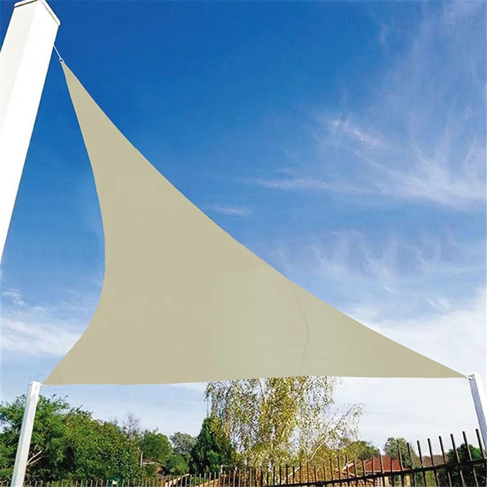 Breathable Sun Shade Sail UV Protection Triangle Sail, Size: 3.6 x 3.6 x 3.6m - Milky White - 1