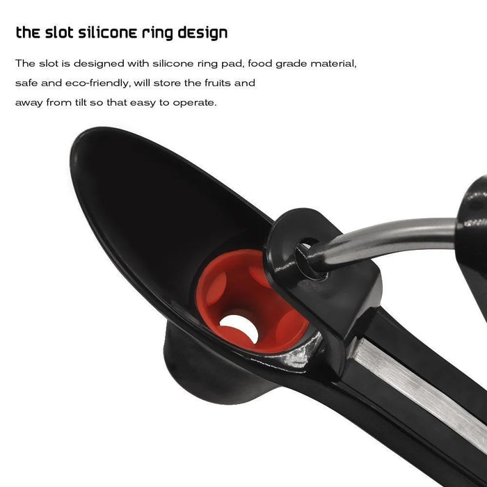 Cherry Pitter and Olive Core Remover Tool - Black - 6