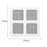 6PCS Window and Door Screen Repair Patch Adhesive Repair Kit - 5