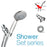 Bathroom 5 Way Multi-Function Water Saving Hand Held Shower Hose Shower Arm Set - 3