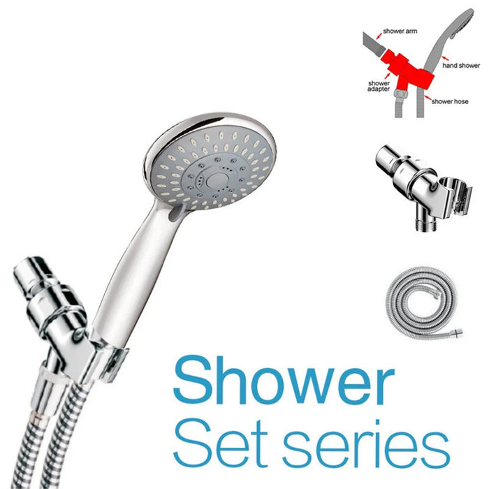 Bathroom 5 Way Multi-Function Water Saving Hand Held Shower Hose Shower Arm Set - 3