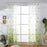 Heart Pattern Sheer Curtain Rod Pocket Voile Curtain - Green / Size: 100 x 270cm - 1
