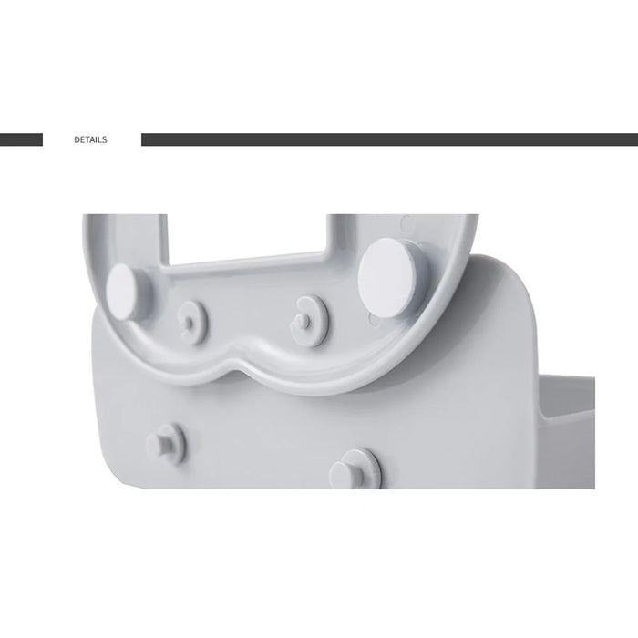 Bathroom Wall Mounted Shelf Storage Rack Door Switch Storage Box - 7