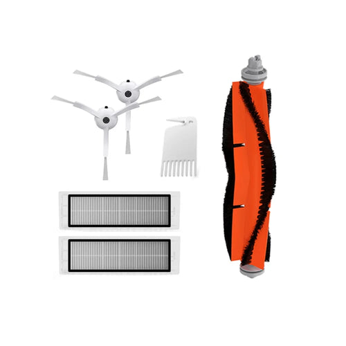 XM010 4 x XM004 Side Brushes + 2 x M001 Filters + XM002 Main Brush with Cleaning Comb Accessories Kit for Xiaomi Mijia Xiaowa Roborock Vacuum Cleaner - 1