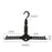 Folding Magic Hanger Space Saving Multi Hook Organizer Clothes Wardrobe Hanging - Black - 5
