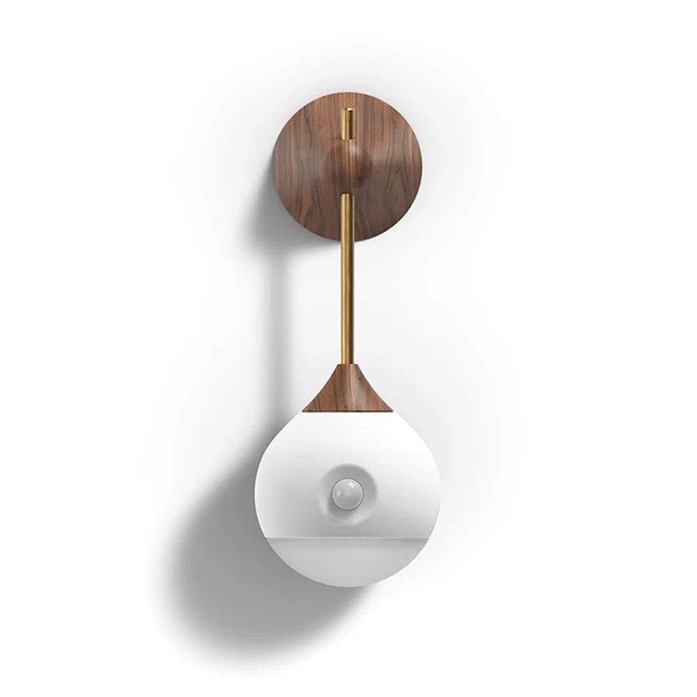SOTHING LED Sensor Light Creative Lamp Induction Night Light - White / Walnut - 1
