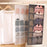 Dual-sided Hanging Closet Organizer for Underwear Sock Toiletries Bra 30 Mesh Pockets - Grey - 3