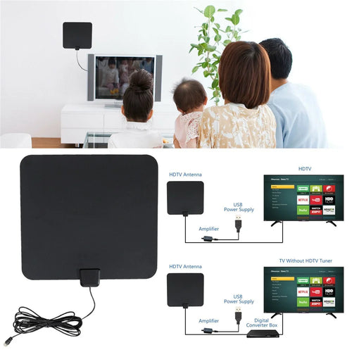 [350 Miles] 1080p 4K Clear Indoor Digital TV HDTV Antenna UHF/VHF - 1