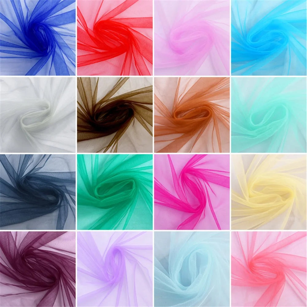 1x1.5m Transparent Curtain Window Tulle Drape Sheer for Living Room Bedroom  - Blue - 2
