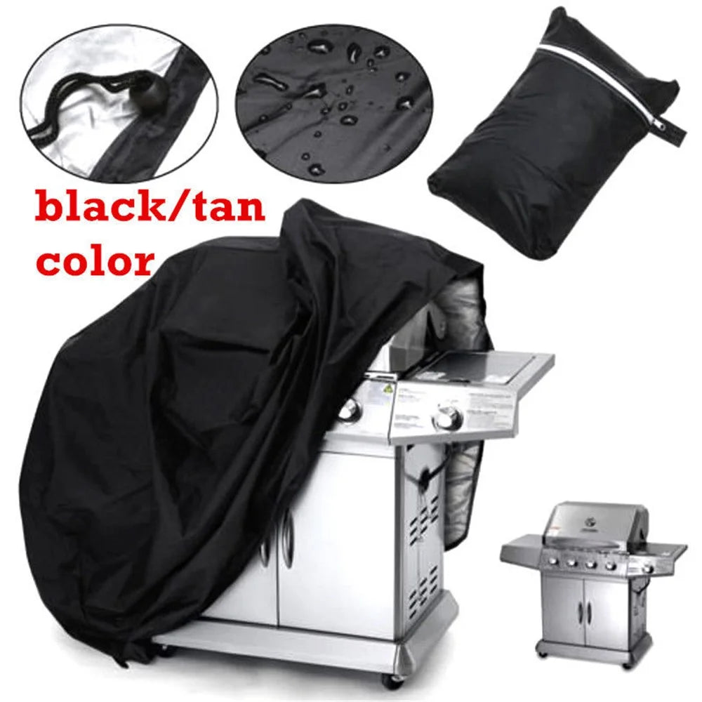 Waterproof BBQ Cover Outdoor Dustproof 210D Oxford Cloth Barbecue Grill Stove Protective Cover - Size S: 100x80x66cm - 5