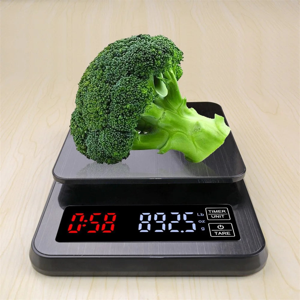 Digital Mini Scale 10kg / 1g Pocket Electric Weight Grams with LCD Backlit Display - 3
