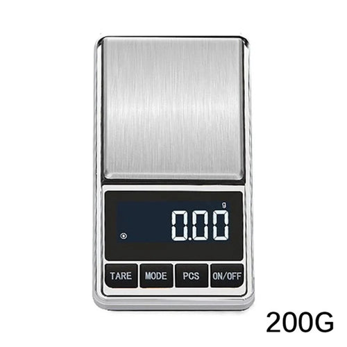 Digital Mini Scale 200g 0.01g Pocket Electric Weight Grams with LCD Backlit Display, Tare Function - 200g/0.01g - 1