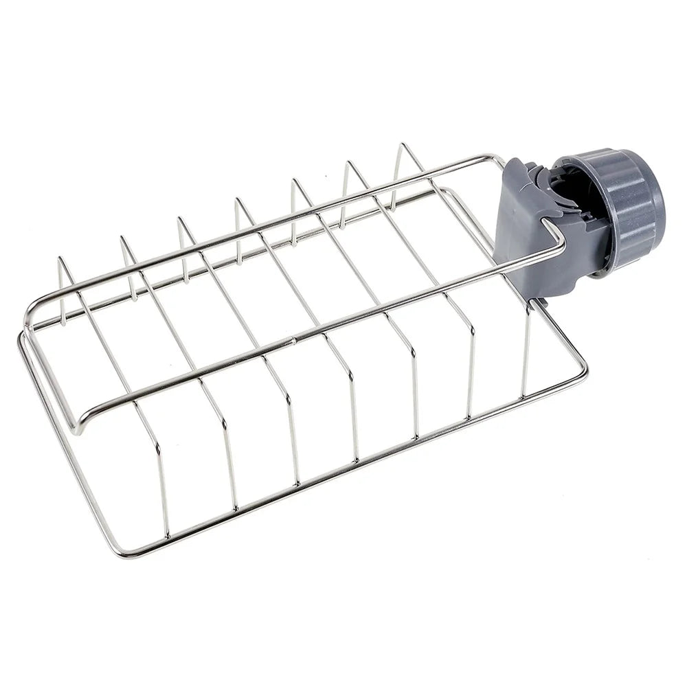 Sink Tap Hanging Storage Holder Faucet Storage Rack Sponge Kitchen Faucet Clip Shelf Towel Organizer - Standard - 2