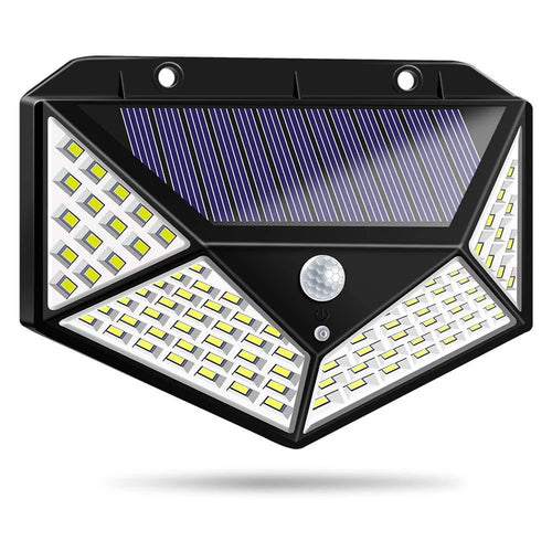 100-LED IP65 Human Body Induction Wall Courtyard Solar Light (1200 Capacity Three Functions) - 1