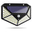 100-LED IP65 Human Body Induction Wall Courtyard Solar Light (1200 Capacity Three Functions) - 1