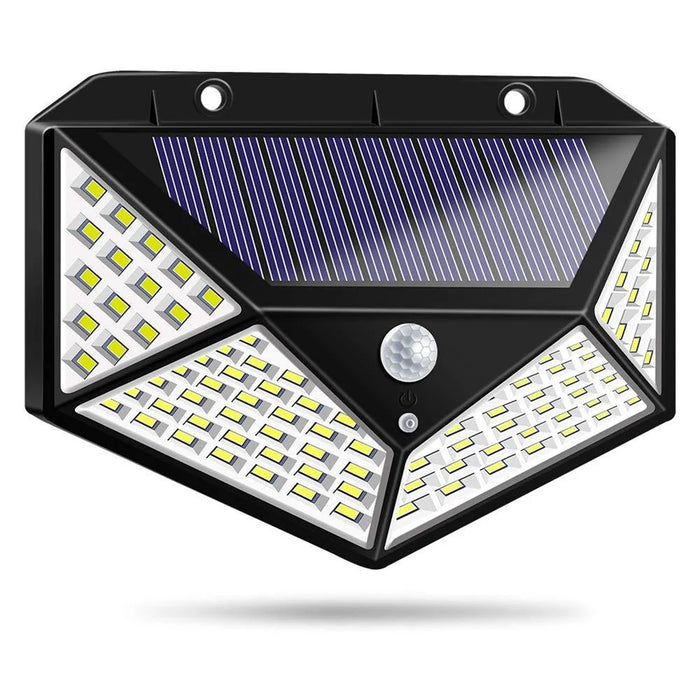 100-LED IP65 Human Body Induction Wall Courtyard Solar Light (1200 Capacity Three Functions) - 1