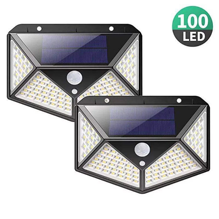 100-LED IP65 Human Body Induction Wall Courtyard Solar Light (1200 Capacity Three Functions) - 2