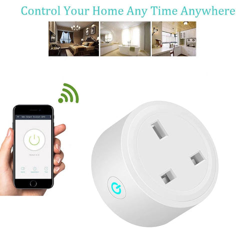 UK Plug Smart Wifi Socket Phone APP Voice Remote Control Home DS-211 - 1