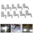10Pcs/Pack Cabinet Wardrobe General LED Hinge Lamp LED Light with Battery - White - 1