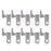 10Pcs/Pack Cabinet Wardrobe General LED Hinge Lamp LED Light with Battery - White - 2