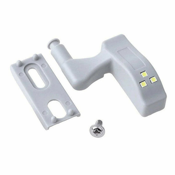 10Pcs/Pack Cabinet Wardrobe General LED Hinge Lamp LED Light with Battery - White - 3