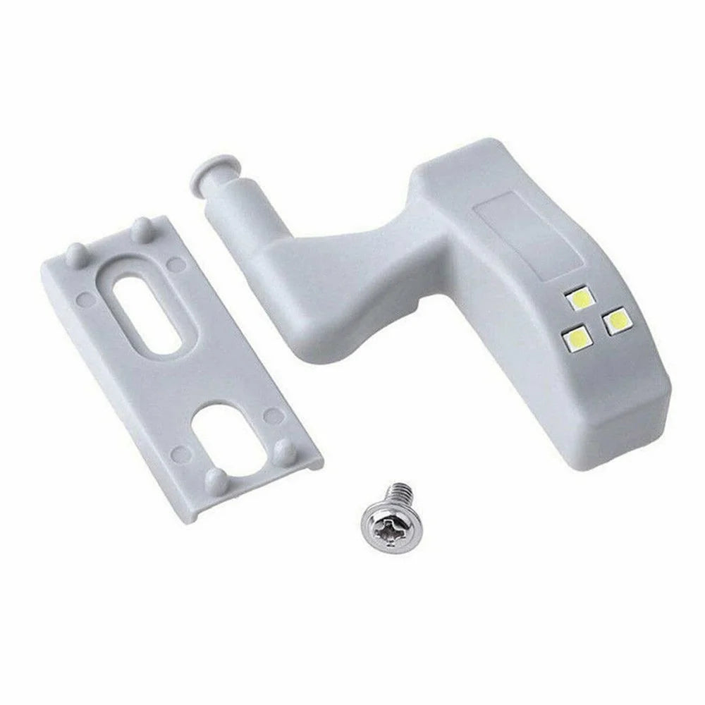 10Pcs/Pack Home Room Cabinet Wardrobe General LED Hinge Lamp LED Light - White - 2