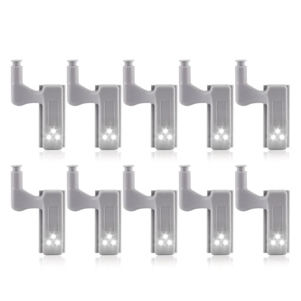 10Pcs/Pack Home Room Cabinet Wardrobe General LED Hinge Lamp LED Light - White - 3