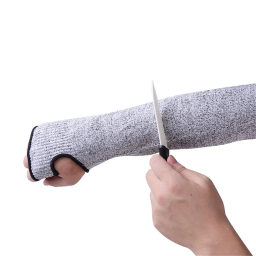 1 Pair Anti Cut Resistant Sleeves Arm Safety Sleeves Slash Resistant 35cm Length - 2