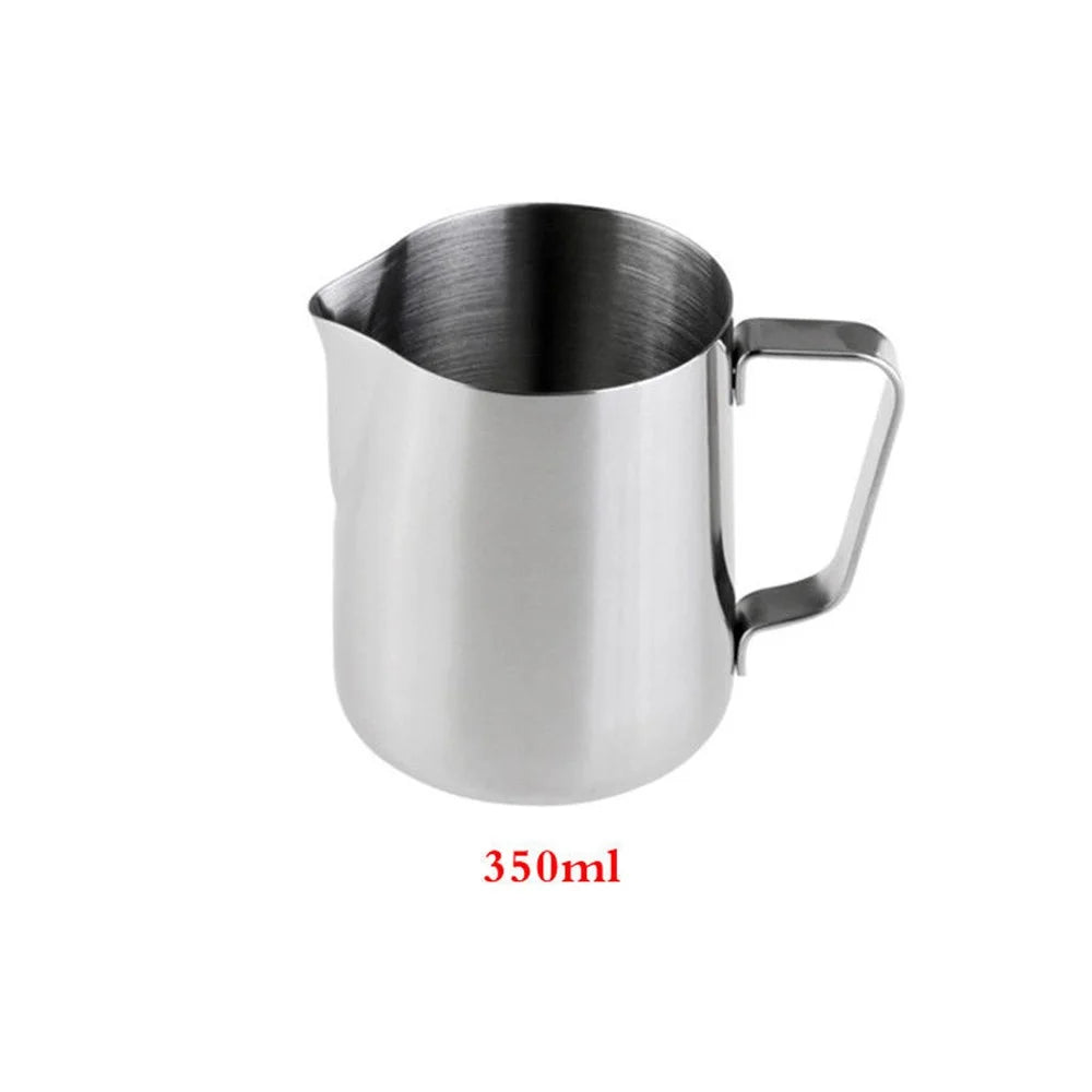 Stainless Steel Milk Frothing Jug Frother Coffee Latte Container Metal Pitcher Cup Mug - 350ml - 1