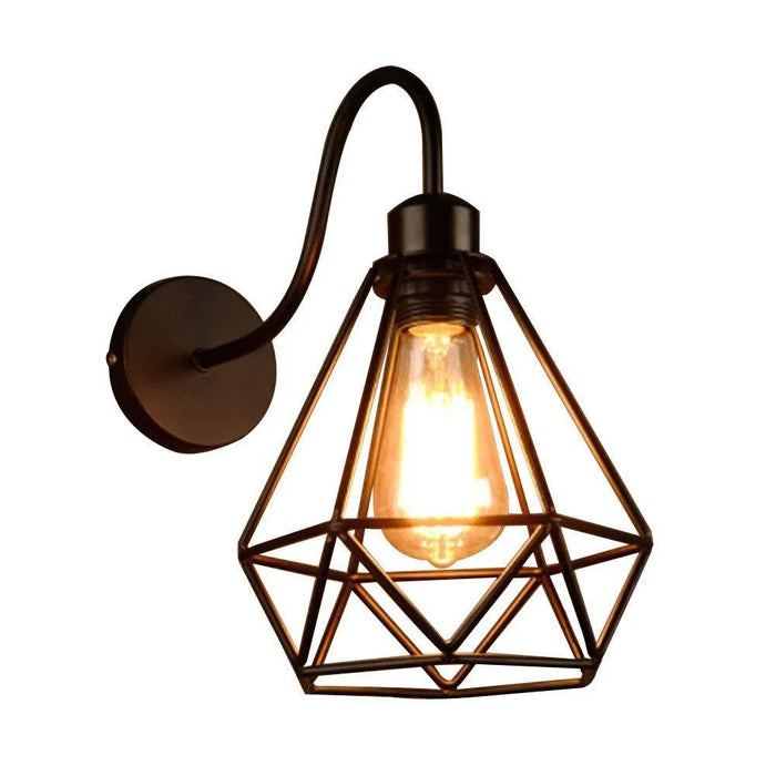 LED Home Restaurant Bedroom Retro Cafe Indoor Wall Light Lamp [Without Bulb] - 1