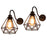 LED Home Restaurant Bedroom Retro Cafe Indoor Wall Light Lamp [Without Bulb] - 4