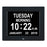 For The Elderly 8-inch Digital Super Large Characters LED Electronic Calendar Alarm Clock - US Plug/Black - 3