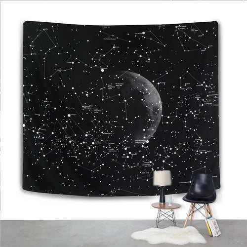 Constellation Tapestry Mandala Tapestry Wall Hanging Space Planet Wall Decor Beach Towel - 150x200cm - 1