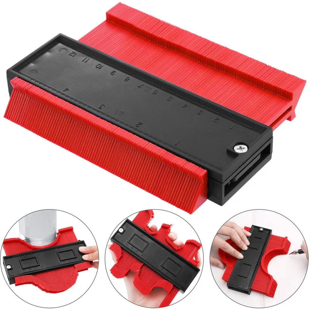 Universal Energy Irregular Radio Scale Profile Gauge Measuring Tool - Red/5-inch - 1