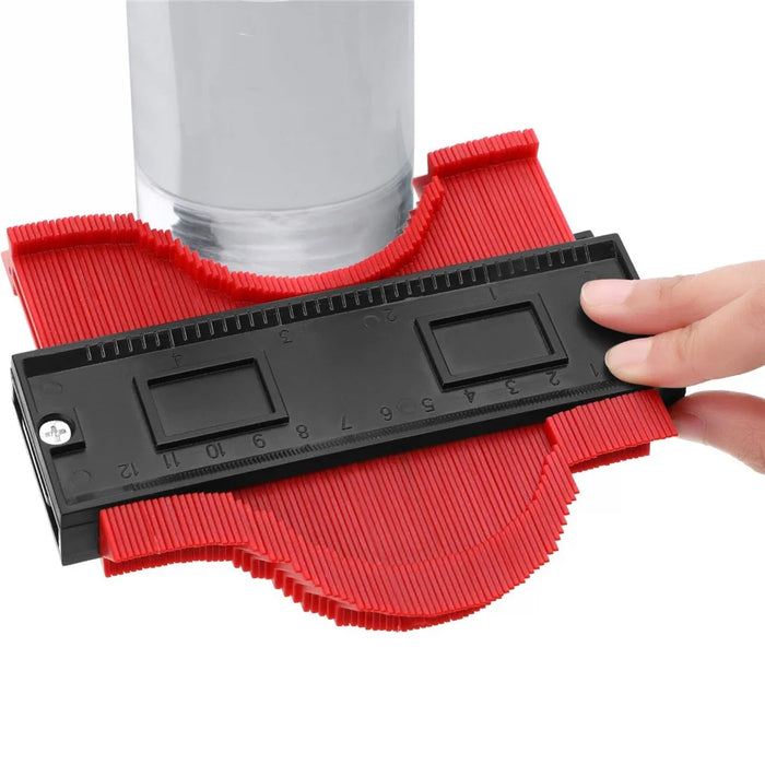 Universal Energy Irregular Radio Scale Profile Gauge Measuring Tool - Red/5-inch - 4