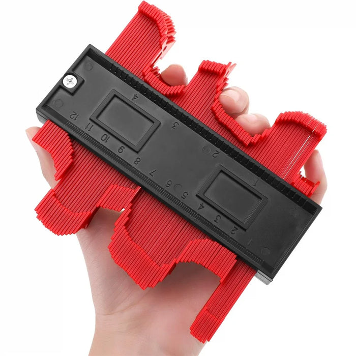 Universal Energy Irregular Radio Scale Profile Gauge Measuring Tool - Red/5-inch - 5