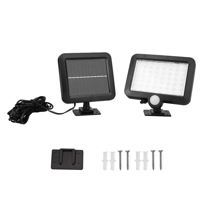 56-LED Solar Powered PIR Motion Sensor Outdoor Garden Light Security Flood Lamp - 2