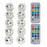 10Pcs 3cm Submersible RGB Color LED Light Lamp Waterproof Underwater Light with 2 Remote Controls for Vase Fishtank Wedding - 1