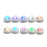 10Pcs 3cm Submersible RGB Color LED Light Lamp Waterproof Underwater Light with 2 Remote Controls for Vase Fishtank Wedding - 6