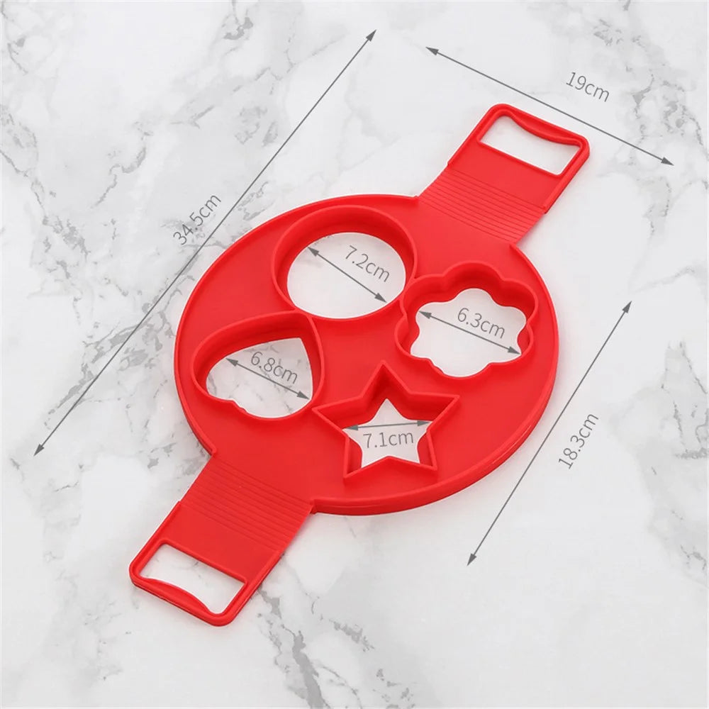 Non Stick Silicone Mold Flipping Pancake Maker - Multi-shape - 1