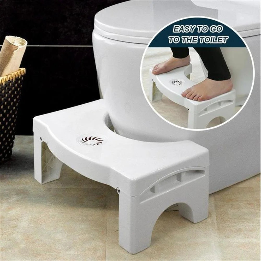 Foldable Squatty Potty Toilet Anti Constipation Step Stool Plastic Thickened - 1