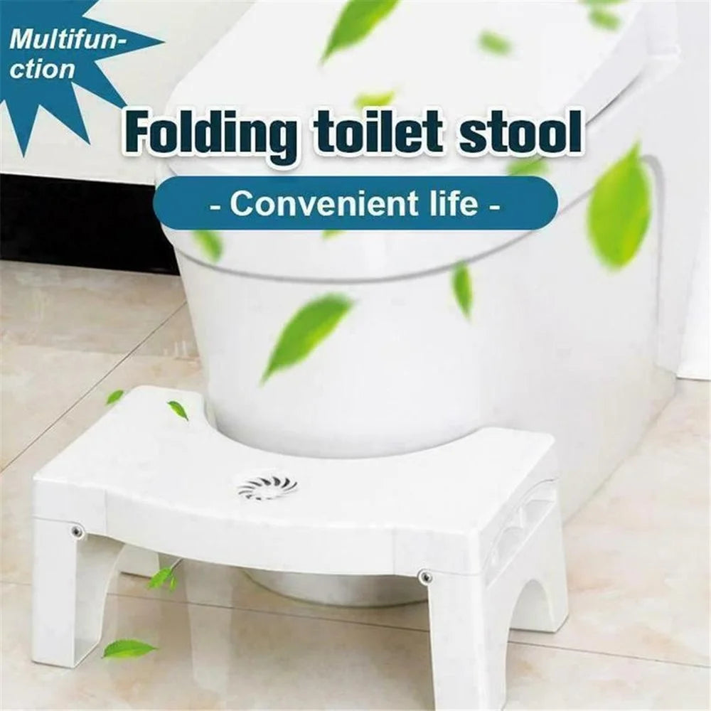 Foldable Squatty Potty Toilet Anti Constipation Step Stool Plastic Thickened - 3