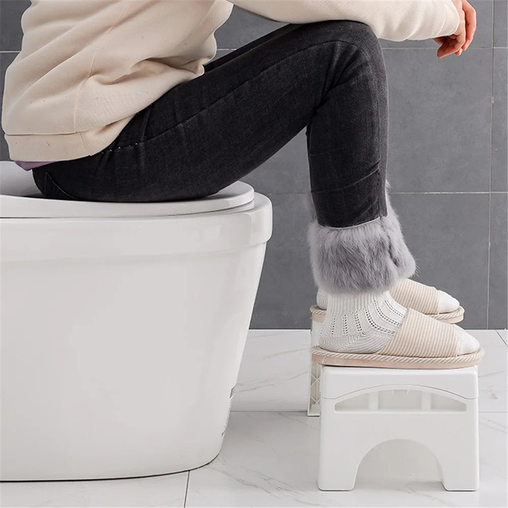 Foldable Squatty Potty Toilet Anti Constipation Step Stool Plastic Thickened - 5