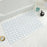 Anti-Slip Anti-Bacterial Bath Mat Bathroom Kitchen TPE Ground Bathtub Mat, Size: 21'' x 21'' - White - 1