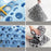 Anti-Slip Anti-Bacterial Bath Mat Bathroom Kitchen TPE Ground Bathtub Mat, Size: 21'' x 21'' - White - 4