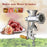Manual Meat Grinder and Sausage Stuffer Meat Grinder Mincer Pasta Maker Crank - Silver - 5