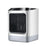 Mini Household Heaters Intelligent Remote Control Timing Colorful Night Light Portable Heater - EU Plug - 1