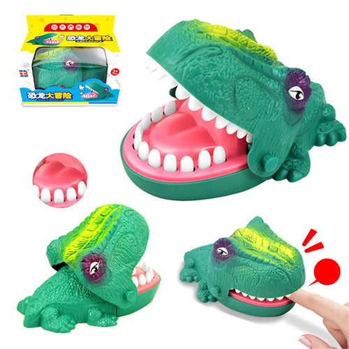 Dinosaur Dentist Bite Finger Toy Funny Tricky Tabletop Game - 1