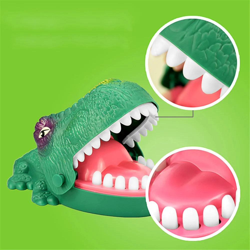 Dinosaur Dentist Bite Finger Toy Funny Tricky Tabletop Game - 2