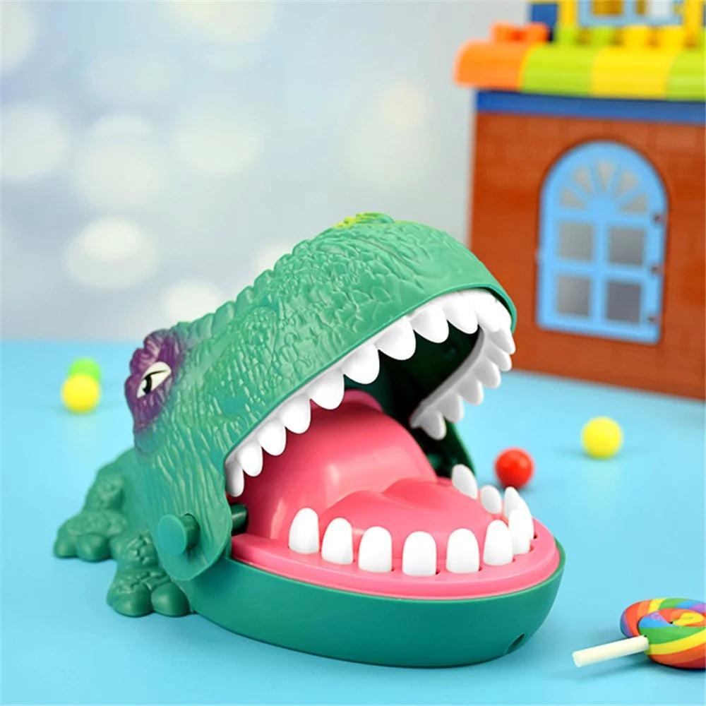 Dinosaur Dentist Bite Finger Toy Funny Tricky Tabletop Game - 4